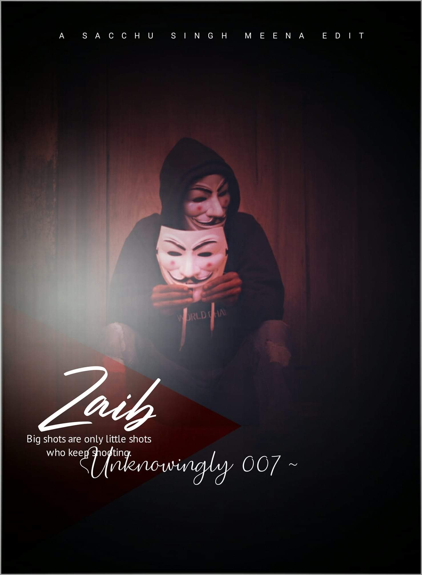 Anonymous Mask Dp With Name Zaib