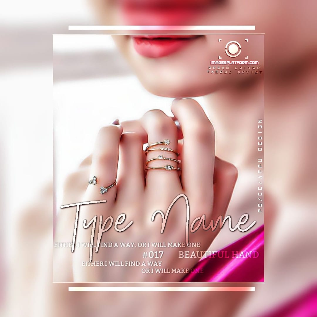 Stylish Hands With Rings Name Dp
